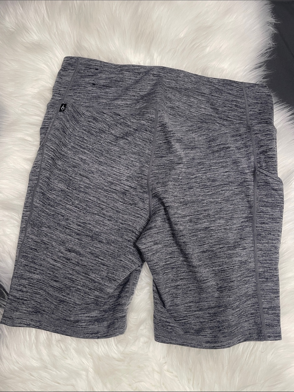torrid Heathered Charcoal Bike Shorts L49 - Picture 6 of 11